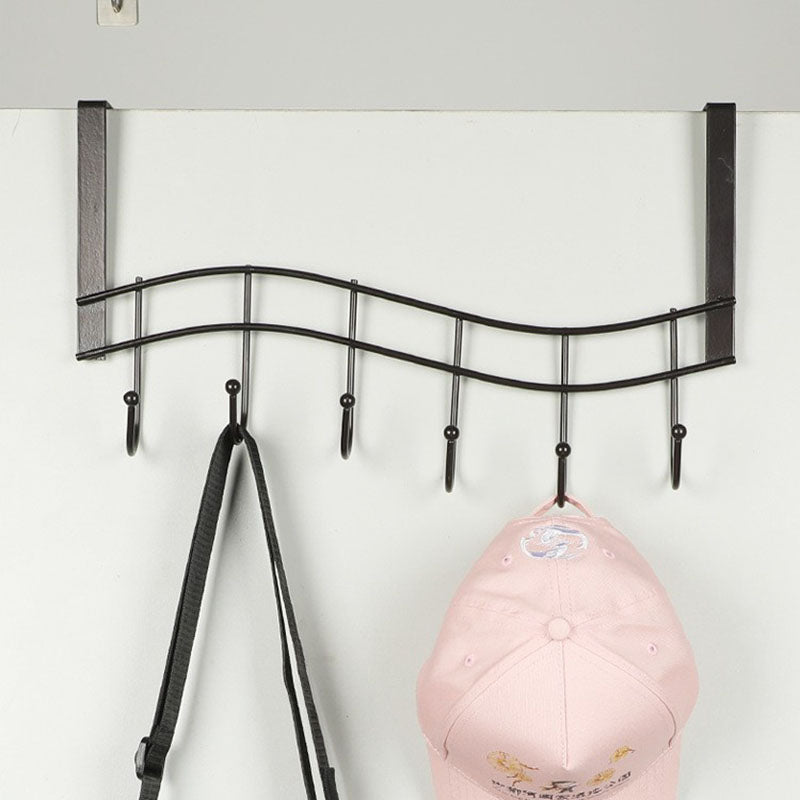 001-ZJ-H009 Over The Door Hooks Note Shape Metal 6 Door Hanger Towel Racks for Bathroom 001-ZJ-H009 Over The Door Hooks Note Shape Metal 6 Door Hanger Towel Racks for Bathroom